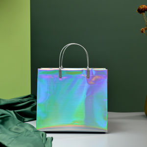 Handle Plastic Bag Shopping Bag Retail Bag Boutique Bag Laser color premium thicken without printing