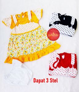 COD baju rok bayi 3 - 18 bulan baju bayi perempuan