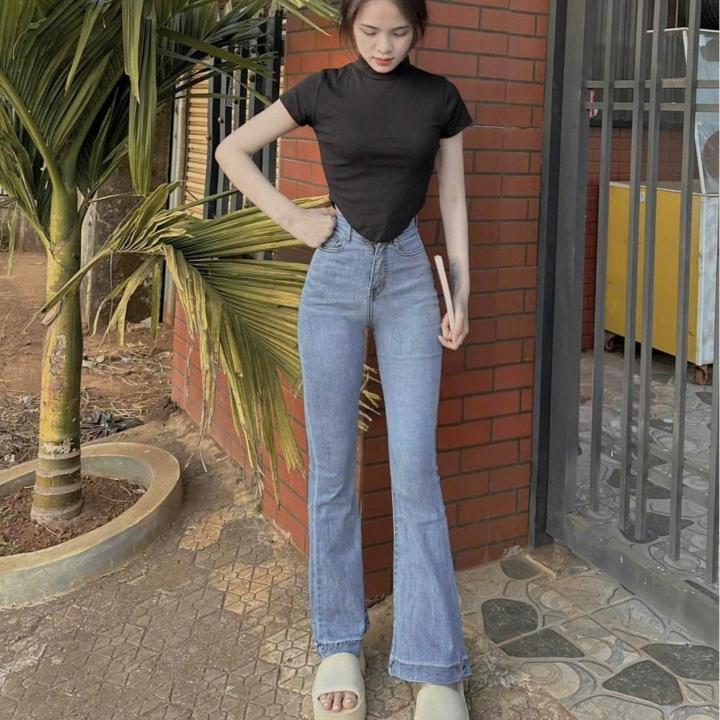 Qu%E1%BA%A7n%20b%C3%B2%20jean%20n%E1%BB%AF%20d%C3%A1ng%20d%C3%A0i%20%E1%BB%91ng%20loe%20bass%201%20n%C3%BAt%20lai%20to%203%20ph%C3%A2n%20co%20gi%C3%A3n%20nh%E1%BA%B9%20t%C3%B4n%20d%C3%A1ng%20Women%20Pants%20Ong%20Voi%20-%20Image%203