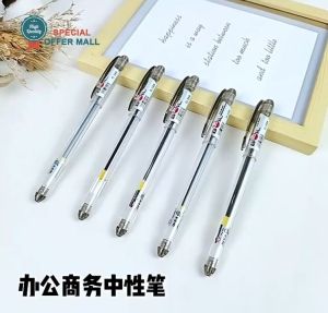 【Special Offer】0.5mm Full Needle Tube Gel Pen Black Red Blue Ink Quick Dry Rollerball Neutral Pen Smooth Writing for Students Exam Office Supplies School Stationery Business Sign Pen with Cap