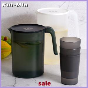 Kui-Min Hot Bình nhựa chai nước lạnh và ly đặt nhà công suất lớn nước Jug