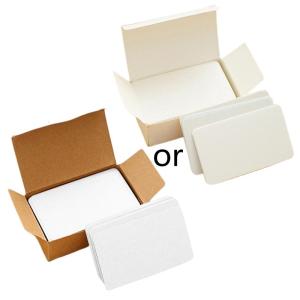 200Pcs Blank Playing Cards Study Learning Cards DIY Flash Cards Game Cards Gift Word Cards for Writing Drawing