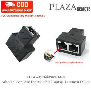 Ethernet RJ45  hub Adapter Connector 1 to 2 way For Router PC Laptop IP Camera TV Box