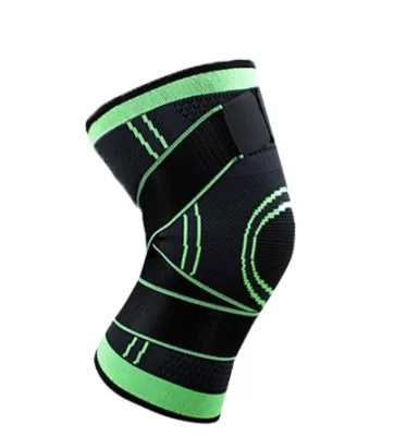 1Pc Breathable Sports Compression Knee Protector Strap Pad Elastic Knee Support Sleeves Running Knee Pads Sleeve for Sports Fitness Running Cycling Weightlift
