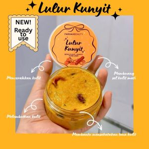 Farhah Beauty Lulur Hitam & Kunyit Scrub Set – Brightening Herbal Body Scrub & Soap | Remove Dead Skin & Body Daki | Organic Homemade Spa Scrub