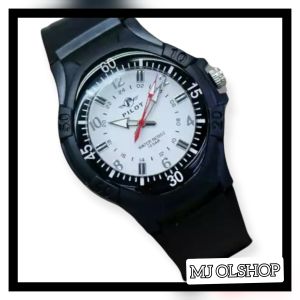 PROMO Jam tangan pria/jam tangan anti air tali rubber/jam tangan pilot diameter 42cm/