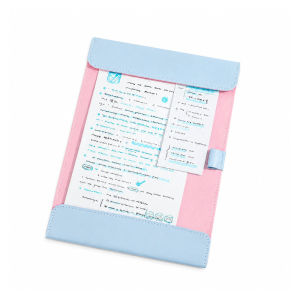 A4 Leather Magnetic Clipboard PU Leather File Folder A4 Clipboard Magnetic Document Holder Office Stationery School Supplies