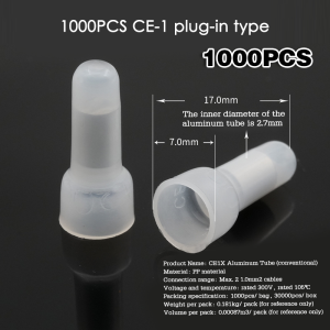 1000PCS CE-1/ CE-2/ CE-5 Lasdop Penutup Sambungan Kabel Anti Korosi Penutup Sambungan Kabel Listrik Bahan Plastik