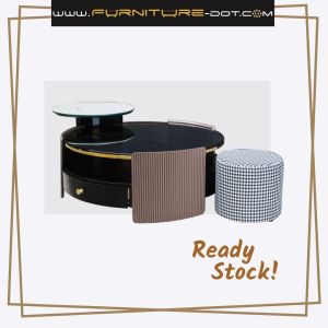 Round Coffee Table 3 In 1 Set - FRM2150-B