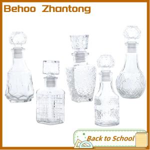 Behoo 1Pc 100 150ml Transparent Cup Whiskey Decanter Party Barware Whiskey Bottle For Liquor Scotch Bourbon Barware