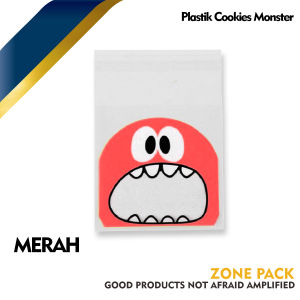 [10 PCS] Plastik Cookies Monster | Plastik kue | Plastik Permen Karakter | Kantong Kemasan Kue Biskuit Cookies