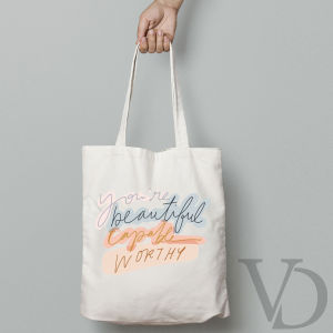 TOTE BAG BAHAN KANVAS QUOTES MUKA TERBARU / AESTHETIC TOTE BAG / TAS BELANJA KEKINIAN