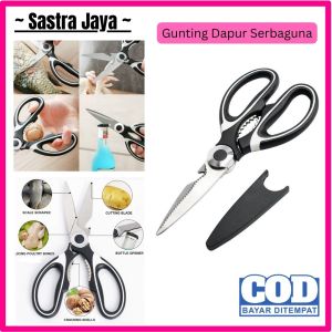 Gunting Serbaguna Stainless Steel - Multifungsi untuk Pemotongan Sayur Pembuka Botol dan Pemotong Daging