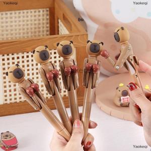 [COD] Yaokeqi 1Pcs Cartoon Decompression Boxing Pen Creative Capybara Ballpoint Pen Student Stationery Office Supplies Stress Relieving Gifts
