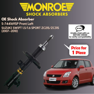 Suzuki Swift 1.5/1.6 Sport Zc21s/zc31s 2007-2010 Original Monroe Front & Rear Shock Absorber