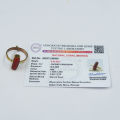 Munga | Certified Natural Coral Stone |  Coral Stone  | Pavalam Ring in 5 Metals. 