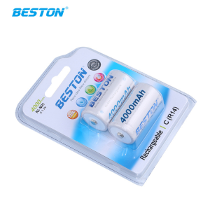 Beston 1.2V D size and C size rechargeable battery with 4-slot C821BW Battery Charger