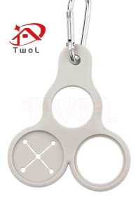 TWOL SHOP 1Pcs Silicone Water Bottle Buckle 3 Holes Multifunctional for Outdoor