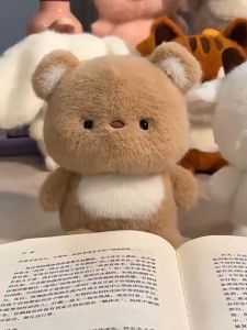 【24h⭐Soft Toy】Bear Plush Toy Desktop Decoration Cute Stuffed Animal Doll Companion Learning Childrens Birthday Gift for