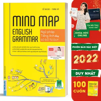 Mindmap English Grammar - Ngữ pháp Tiếng Anh Qua Sơ Đồ Tư Duy (PHIÊN BẢN ĐẶC BIỆT 2022) - Kèm khóa học chi tiết