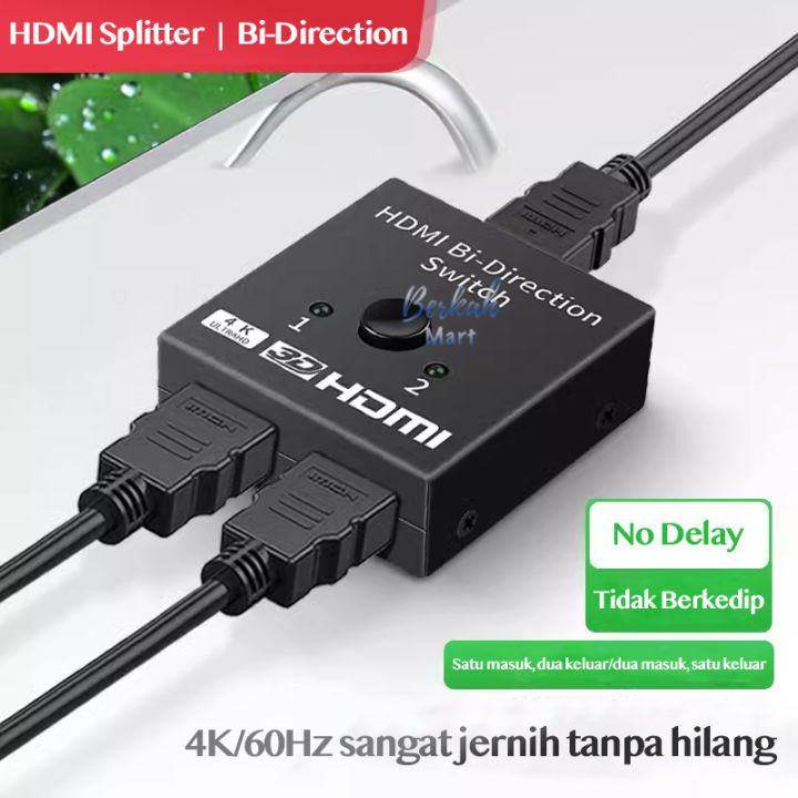 Splitter Port HDMI Bi-Direction Switch Mode 3D 4K 2k Ultra HD