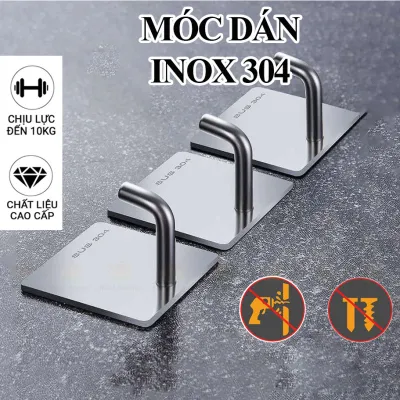 [Móc số 7] Móc dán tường inox số 7 cao cấp M3 siêu chịu lực siêu dính treo đồ treo vật dụng đa năng inox 304