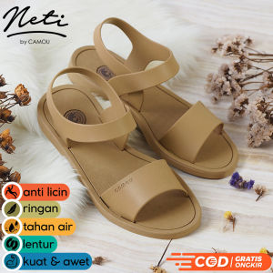 Sendal Teplek Wanita Jelly Kondangan Murah Meriah Terbaru Camou Netti Sandal Cewek Kasual Formal Undangan