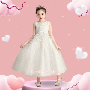 Long Dress Pesta Anak Perempuan 4 - 15 Tahun Princess Import Gaun Ulang Tahun Anak Tanggung Cewek