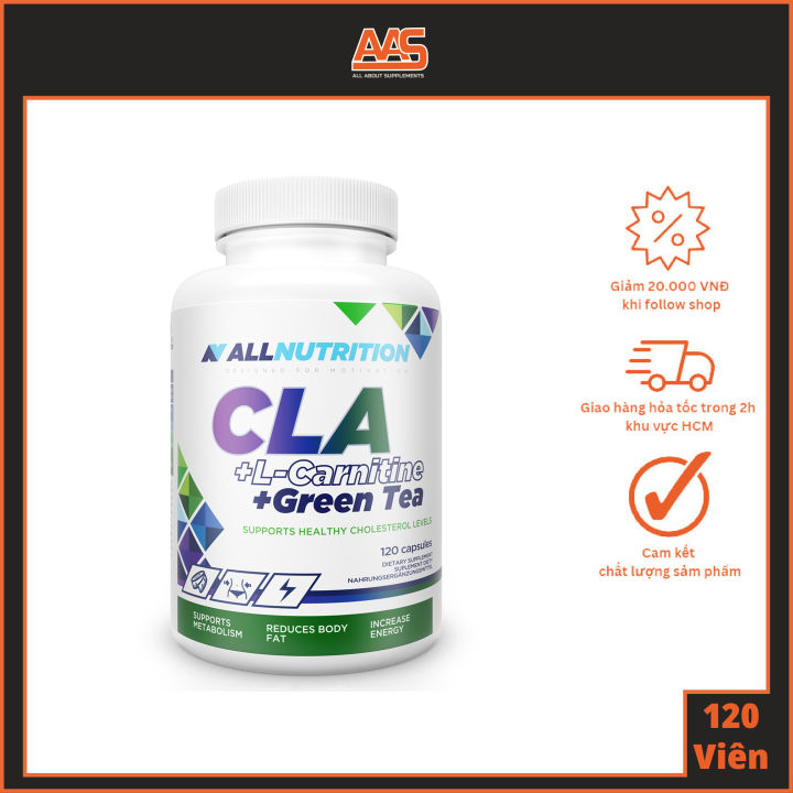 allnutrition cla l carnitine green tea + L-Carnitine + 120 capsules AllNutrition CLA + L-Carnitine +