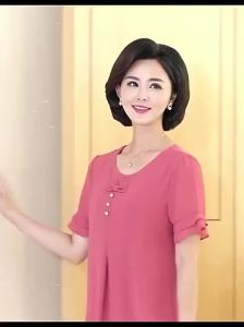 Blouse Plus Size Chiffon Womens Summer Loose Short-sleeved T-shirt Casual Blouse Tops