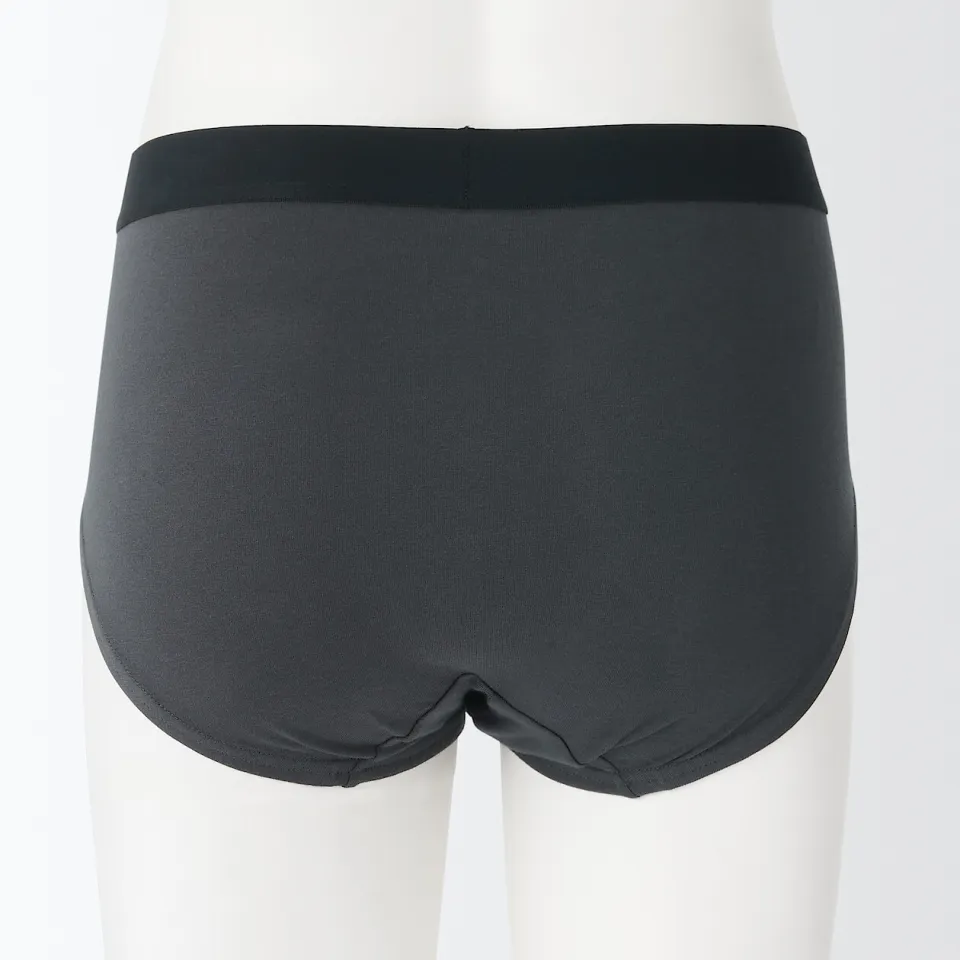 MUJI Mens Stretch Jersey Front Open Briefs