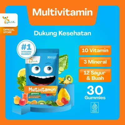 Youvit Multivitamin Anak 30 Hari dengan Vitamin C D Zink Sayur Buah untuk Tumbuh Kembang Anak