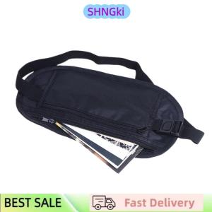 SHNGki 1PC Universal Sports Waist Bag Money Belt For Travel Women And Men Slim Hidden Travel Wallet Mobile Phone Anti-theft Bag