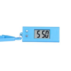 FOUNDTWO Nhỏ Đồng hồ treo điện tử hình tam giác Im lặng Chống rơi Móc khóa đồng hồ điện tử Di động Có khóa Đồng hồ kỹ thuật số LED Mini Màn hình chìa khóa
