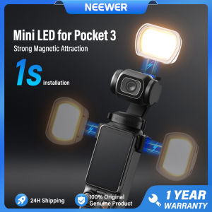 NEEWER Magnetic Mini LED for DJI OSMO Pocket 3 Auxiliary Video Light for Selfie Vlog M21