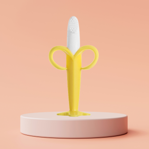 ยางกัดซิลิโคลน ยางกัดรูปกล้วย ยางกัดสำหรับเด็ก แปรงสีฟันซิลิโคลน ยางกัดข้าวโพด แปรงสีฟันเด็กแรกเกิด 0-18 เดือน