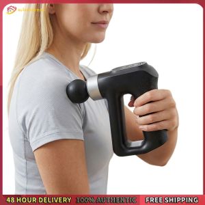Winnereco Electric Small Handheld Massager with 12 Replacement Heads Adjustable Gears & LCD Screen for Back Neck Shoulders & Body