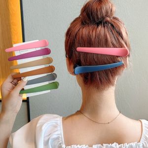 ลูกอมสีเป็ดปาก คลิปสำหรับสาวๆ INS ฟูชั่นพลาสติก F Rosted หนึ่งคำ H Airpins H Eadwear