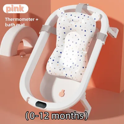 Baby Bath Tub Foldable Non-Slip Large Capacity Easy Storage Quality Support Tempat Mandi Baby