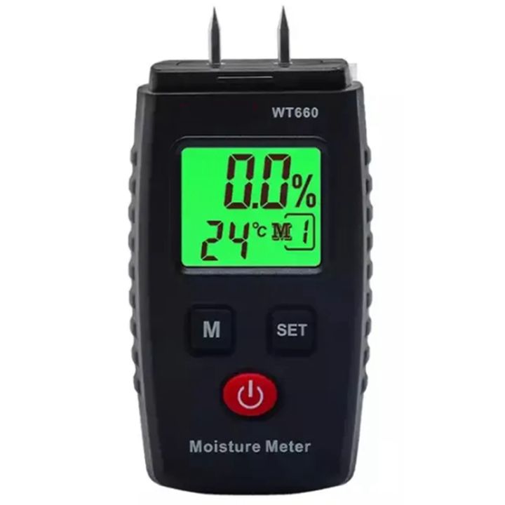 Wood Moisture Meter, PinType Digital Moisture Detector, Water Leak