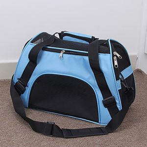 กระเป๋าใส่สัตว์เลี้ยงกระเป๋าใส่สุนัขกลางแจ้งกระเป๋าใส่แมวกระเป๋าสะพายข้างพร้อมแผ่นรองนุ่มระบายอากาศออกแบบตาข่ายเหมาะสําหรับสัตว์เลี้ยง 10 กก