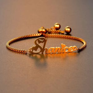 GL002 Gelang Nama Custom Serut Font Folex Bisa Buat Namamu Sendiri Lapis Emas 24k Anti Karat