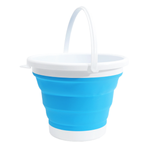 Xô nhựa silicon 5L/10L gấp gọn di động rửa xe hơi câu cá ngoài trời du lịch dã ngoại xô đa năng