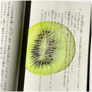 MINIFELE 262 Delicate Apple Bookmark Transparent Premium Feeling Reading Mark Unique Grape Tomato Bookmarks Student Gift
