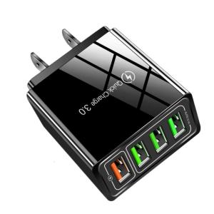 Gắn tường USB 4 cổng nhanh chóng tiện lợi khối với nhanh chóng charge3.0 công nghệ Bộ chuyển đổi điện cho điện thoại thông minh thiết kế nhỏ