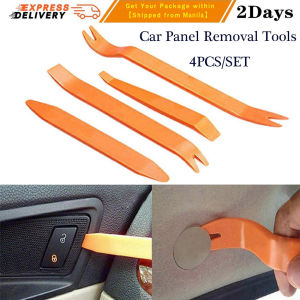 Car Door Clip Panel Audio Video Dashboard Removal Kit Installer Prying Tool Navigation Disassembly Automobile Nail Puller Car Audio Tool-4pcs/Set
