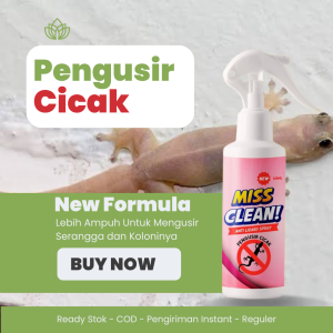 Miss Clean Pengusir Pembasmi Cicak Dalam Rumah