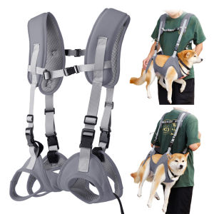 Sentexin Dog Lift Harness Pet Carrier Bag Leg Support Pet Out Backpack Adjustable for Small Medium Dog S/M/L