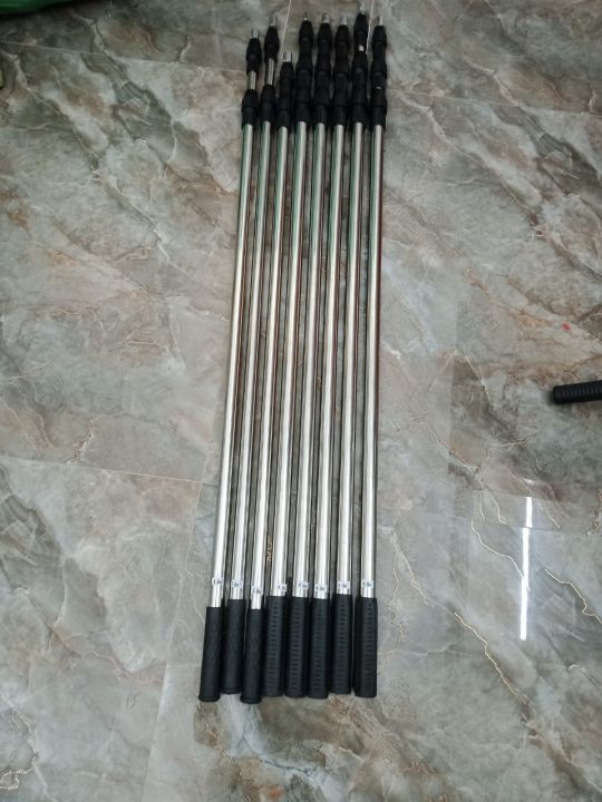 (CN6m)Sào rút inox đa năng,gậy kéo dài như ý,kéo ra thu gọn.móc cành ...
