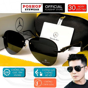 Kính đen nam phân cực chống chói MERCEDES UV400 gọng kim loại cao cấp M1 POSHOP